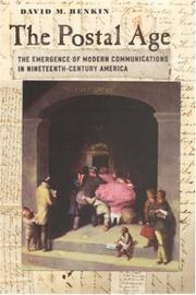 Cover of The Postal Age by David M. Henkin