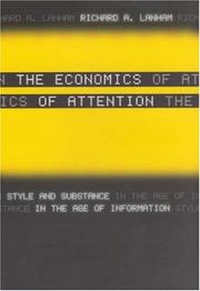 Front cover of The economics of attention by Richard A. Lanham