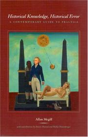 Cover of Historical Knowledge, Historical Error by Allan Megill