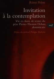 Cover of Invitation a la contemplation by Remi Pelon