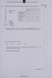 Front cover of National 5 chemistry by Scottish Qualifications Authority