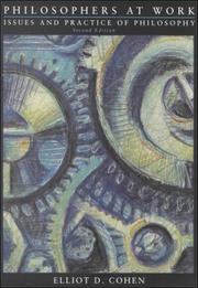 Cover of Philosophers at Work by Elliot D. Cohen