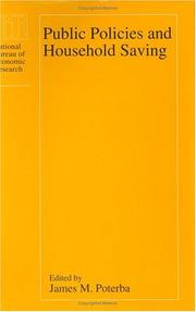 Cover of Public policies and household saving by James M. Poterba