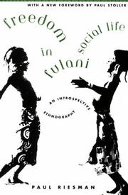 Front cover of Société et liberté chez les Peul djelgôbé de Haute-Volta by Paul Riesman