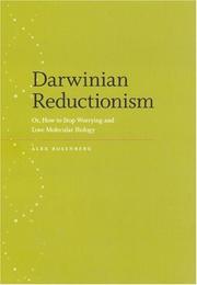 Front cover of Darwinian reductionism, or, How to stop worrying and love molecular biology by Alexander Rosenberg