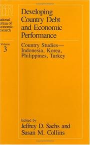 Front cover of Developing country debt and economic performance by Susan Margaret Collins