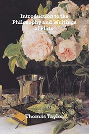 Front cover of Introduction to the Philosophy and Writings of Plato by Taylor, Thomas