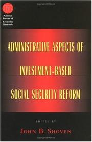 Cover of Administrative Aspects of Investment-Based Social Security Reform by John B. Shoven