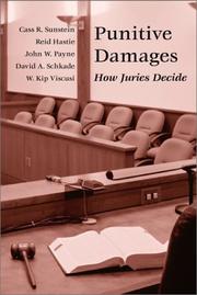Cover of Punitive Damages by Cass R. Sunstein