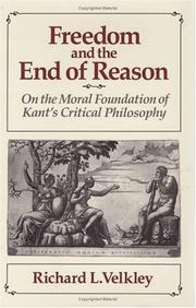 Cover of Freedom and the end of reason by Richard L. Velkley