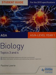 Front cover of AQA Biology Student Guide 2 by Pauline Lowrie