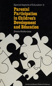 Front cover of Parental participation in children's development and education by Sheila Wolfendale