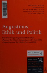 Front cover of Augustinus--Ethik und Politik by Würzburger Augustinus-Studientag (3rd 2005)