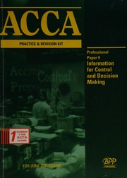 Cover of Acca Paper 9 - Professional by BPP