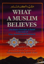 Front cover of What a Muslim should believe by Muhammad bin Jamil Zino
