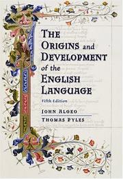 Cover of The origins and development of the English language by John Algeo