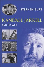 Cover of Randall Jarrell and His Age by Stephen Burt