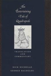 Cover of An entertaining tale of quadrupeds by [name missing]
