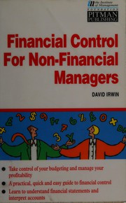Cover of Financial control for non-financial managers by David Irwin