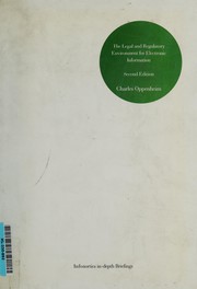 Front cover of The legal and regulatory environment for electronic information by Charles Oppenheim