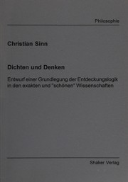 Front cover of Dichten und Denken by Christian Sinn