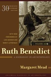 Cover of Ruth Benedict by Margaret Mead