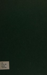Front cover of Education in England and Wales by H. C. Dent