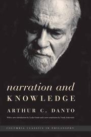 Front cover of Narration and knowledge by Arthur Coleman Danto