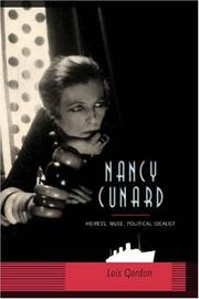 Cover of Nancy Cunard by Lois Gordon
