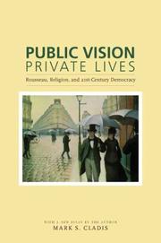 Front cover of Public Vision, Private Lives by Mark S. Cladis
