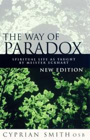 Front cover of The way of paradox by Cyprian Smith