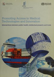 Front cover of Promoting access to medical technologies and innovation by Hans G. Bartels