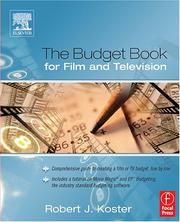 Front cover of The budget book for film and television by Robert Koster