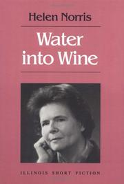 Front cover of Water into wine by Helen Norris