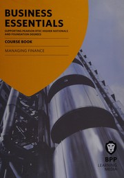 Cover of Managing finance by BPP Learning Media (Firm)