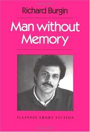 Cover of Man without memory by Richard Weston Burgin