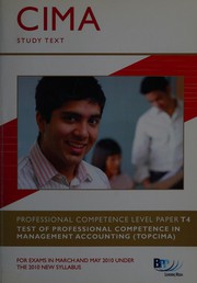 Front cover of CIMA, for exams in March and May under the 2010 new syllabus by BPP Learning Media (Firm)