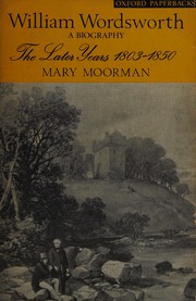 Cover of William Wordsworth by Mary Moorman