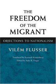 Front cover of The freedom of the migrant by Vilém Flusser
