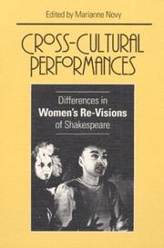 Cover of Cross-cultural performances by Marianne Novy
