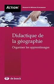 Front cover of DIDACTIQUE DE LA GEOGRAPHIE by MERENNE-SCHOUMAKER