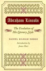 Cover of Abraham Lincoln by Dodge, Daniel Kilham