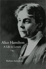 Cover of Alice Hamilton by Barbara Sicherman