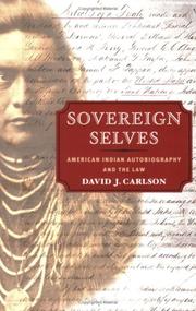 Cover of Sovereign selves by David J. Carlson
