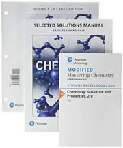 Front cover of Chemistry : Structure and Properties, Books a la Carte Edition; Modified MasteringChemistry with Pearson eText -- ValuePack Access Card -- for ... Chemistry by Nivaldo J. Tro