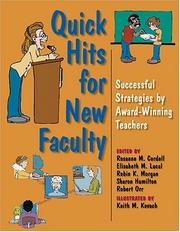 Front cover of Quick hits for new faculty by Rosanne M. Cordell