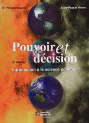 Front cover of Pouvoir et decision manuel 2e edition by shively w. phillips / venne jules-pascal