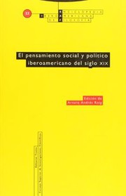 Front cover of El Pensamiento Social y Politico Iberoamericano del Siglo XIX by Arturo Andres Roig