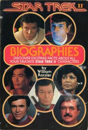 Front cover of Star Trek II - Biographies by William Rotsler