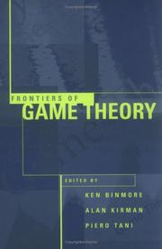 Front cover of Frontiers of game theory by K. G. Binmore
